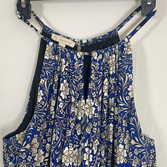 Established 1962 Blue Halter Maxi Dress Plus Size 16 Floral Paisley Print Hippie - Picture 11 of 11